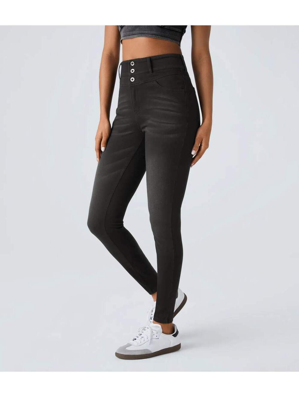Halara Flex High Waisted Zipper Pockets Casual Skinny Jeans [S Reg]